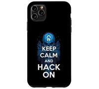 Keep Calm and Hack On Hacker Skull Circuit Board Carcasa para iPhone 11 Pro MAX