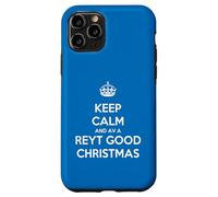 Keep Calm and Have A Reyt Good Christmas - Corona con Texto en inglés Carcasa para iPhone 11 Pro