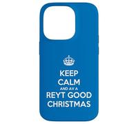 Keep Calm and Have A Reyt Good Christmas - Corona con Texto en inglés Carcasa para iPhone 14 Pro