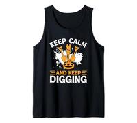 Keep Calm and Keep Digging Metal Detecting Camiseta sin Mangas