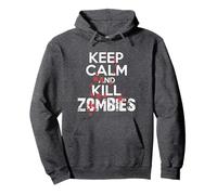 Keep Calm and Kill Zombies Hombres Mujeres Divertido Halloween Sudadera con Capucha