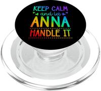 Keep Calm and Let Anna Handle It Chill Nombre PopSockets PopGrip para MagSafe