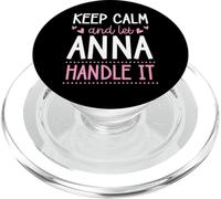 Keep Calm and Let Anna Handle It Chill Nombre PopSockets PopGrip para MagSafe