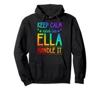 Keep Calm and Let Ella Handle It Chill Nombre Sudadera con Capucha