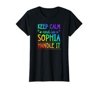 Keep Calm and Let Sophia Handle It Chill Nombre Camiseta