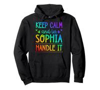 Keep Calm and Let Sophia Handle It Chill Nombre Sudadera con Capucha