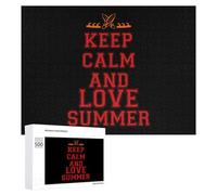Keep Calm And Love Summer - Rompecabezas de 300/500/1000 piezas, regalos desafiantes personalizados para adultos, 500 piezas