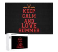 Keep Calm And Love Summer - Rompecabezas de 300/500/1000 piezas, regalos desafiantes personalizados para adultos, 1000 piezas