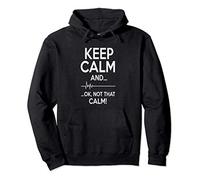 Keep Calm And OK Not That Calm Funny Medical ECG Sudadera con Capucha