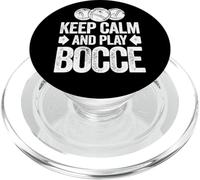 Keep Calm and Play Bocce Jack Bocci Game Bocce PopSockets PopGrip para MagSafe