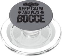 Keep Calm and Play Bocce Jack Bocci Game Bocce PopSockets PopGrip para MagSafe
