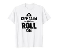 Keep Calm and Roll BJJ Lucha contra el Suelo No-Gi Dojo Camiseta