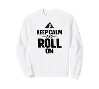 Keep Calm and Roll BJJ Lucha contra el Suelo No-Gi Dojo Sudadera