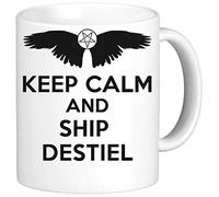 Keep Calm And Ship Destiel Ceramic Mug