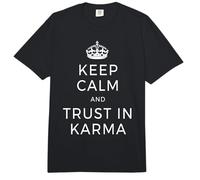 Keep Calm and Trust In Karma Yoga Amor Meditación Comfort Colors Adult Heavyweight T-Shirt