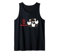 Keep Calm and Waddle On! Divertido Dicho sarcástico Patito Camiseta sin Mangas