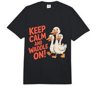 Keep Calm and Waddle On! Divertido Dicho sarcástico Patito Comfort Colors Adult Heavyweight T-Shirt