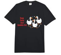 Keep Calm and Waddle On! Divertido Dicho sarcástico Patito Comfort Colors Adult Heavyweight T-Shirt