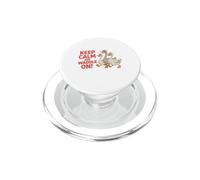 Keep Calm and Waddle On! Divertido Dicho sarcástico Patito PopSockets PopGrip para MagSafe
