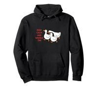 Keep Calm and Waddle On! Divertido Dicho sarcástico Patito Sudadera con Capucha