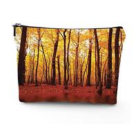 Keep Calm, bolsa de cosméticos de lino para mujer, bolsa de maquillaje con texto en inglés «Keep Calm and Carry On», organizador de maquillaje, bolsa de maquillaje para bolso, resistente al agua, rosa