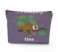 Keep Calm, bolsa de cosméticos de lino para mujer, bolsa de maquillaje con texto en inglés «Keep Calm and Carry On», organizador de maquillaje, bolsa de maquillaje para bolso, resistente al agua, rosa