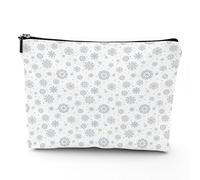 Keep Calm, bolsa de cosméticos de lino para mujer, bolsa de maquillaje con texto en inglés «Keep Calm and Carry On», organizador de maquillaje, bolsa de maquillaje para bolso, resistente al agua, rosa