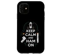 Keep Calm Ham On Radio Operator Amateur Radio Tube Carcasa para iPhone 11