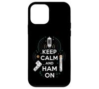 Keep Calm Ham On Radio Operator Amateur Radio Tube Carcasa para iPhone 12 Mini