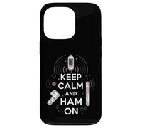 Keep Calm Ham On Radio Operator Amateur Radio Tube Carcasa para iPhone 13 Pro