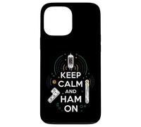 Keep Calm Ham On Radio Operator Amateur Radio Tube Carcasa para iPhone 13 Pro MAX