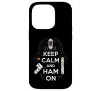 Keep Calm Ham On Radio Operator Amateur Radio Tube Carcasa para iPhone 14 Pro