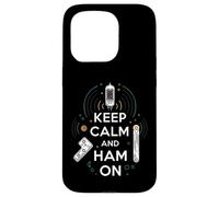 Keep Calm Ham On Radio Operator Amateur Radio Tube Carcasa para iPhone 15 Pro