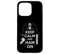 Keep Calm Ham On Radio Operator Amateur Radio Tube Carcasa para iPhone 15 Pro MAX