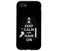 Keep Calm Ham On Radio Operator Amateur Radio Tube Carcasa para iPhone SE (2020) / 7/8