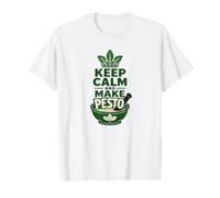 Keep Calm, Haz Que el Pesto Sea Divertido cocinando, Cocinero Gourmet Camiseta