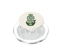 Keep Calm, Haz Que el Pesto Sea Divertido cocinando, Cocinero Gourmet PopSockets PopGrip para MagSafe