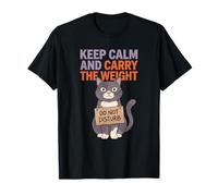 Keep Calm Humor Lover Mom Funny Cat Cita Vida Camiseta