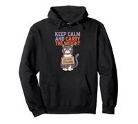 Keep Calm Humor Lover Mom Funny Cat Cita Vida Sudadera con Capucha