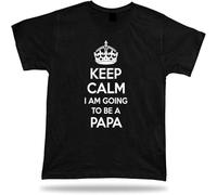Keep Calm I Am Going to Be A Papa Awesone T Shirt Damen Kurzarm Gift Idea Birhday Present tee S Mens