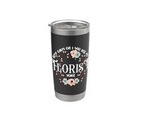 Keep Calm I Will Use My Florist Voz Floristería Floristería Vaso térmico de acero inoxidable de doble pared