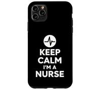 Keep Calm I'm A Nurse Diseño audaz y Minimalista para la Vida hospitalaria Carcasa para iPhone 11 Pro MAX