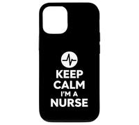 Keep Calm I'm A Nurse Diseño audaz y Minimalista para la Vida hospitalaria Carcasa para iPhone 12/12 Pro