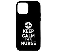 Keep Calm I'm A Nurse Diseño audaz y Minimalista para la Vida hospitalaria Carcasa para iPhone 12 Mini