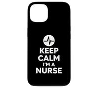 Keep Calm I'm A Nurse Diseño audaz y Minimalista para la Vida hospitalaria Carcasa para iPhone 13
