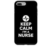 Keep Calm I'm A Nurse Diseño audaz y Minimalista para la Vida hospitalaria Carcasa para iPhone 7 Plus/8 Plus