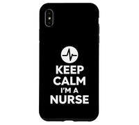 Keep Calm I'm A Nurse Diseño audaz y Minimalista para la Vida hospitalaria Carcasa para iPhone XS MAX