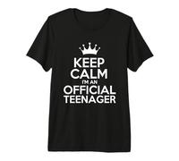 Keep Calm Im A Teenager Shirt Official 13th Birthday Gift Camiseta Premium