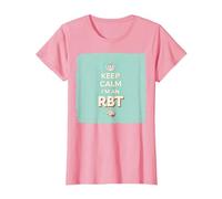 Keep Calm I'm An RBT Funny Behavior Therapist Lema Camiseta, Mujer, Rosado, XL