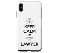 Keep Calm I'm Casi un Abogado | Examen de Barra de Estudiantes de Derecho Divertido Carcasa para iPhone XS MAX